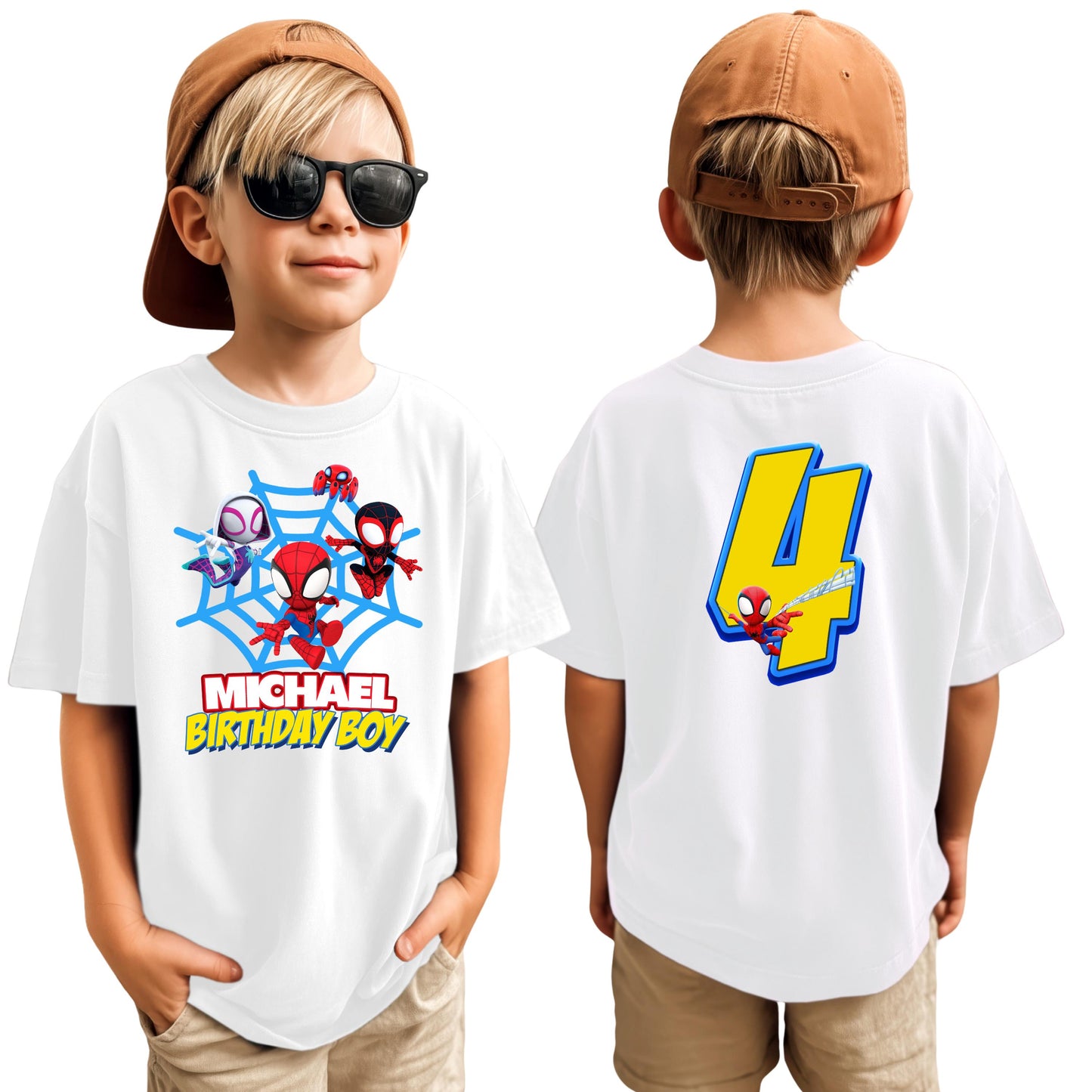 Custom Spidey and his Amazing Friends T-Shirt, Superhero Spidey Shirt, Birthday Party Gifts