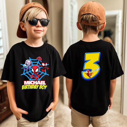Custom Spidey and his Amazing Friends T-Shirt, Superhero Spidey Shirt, Birthday Party Gifts
