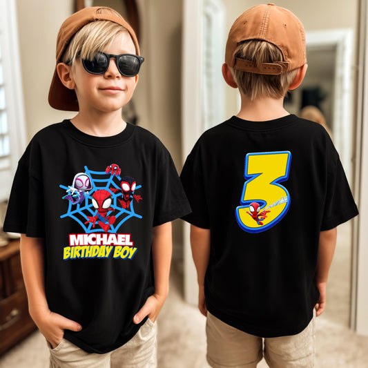 Custom Spidey and his Amazing Friends T-Shirt, Superhero Spidey Shirt, Birthday Party Gifts