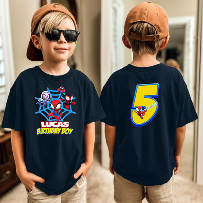 Custom Spidey and his Amazing Friends T-Shirt, Superhero Spidey Shirt, Birthday Party Gifts