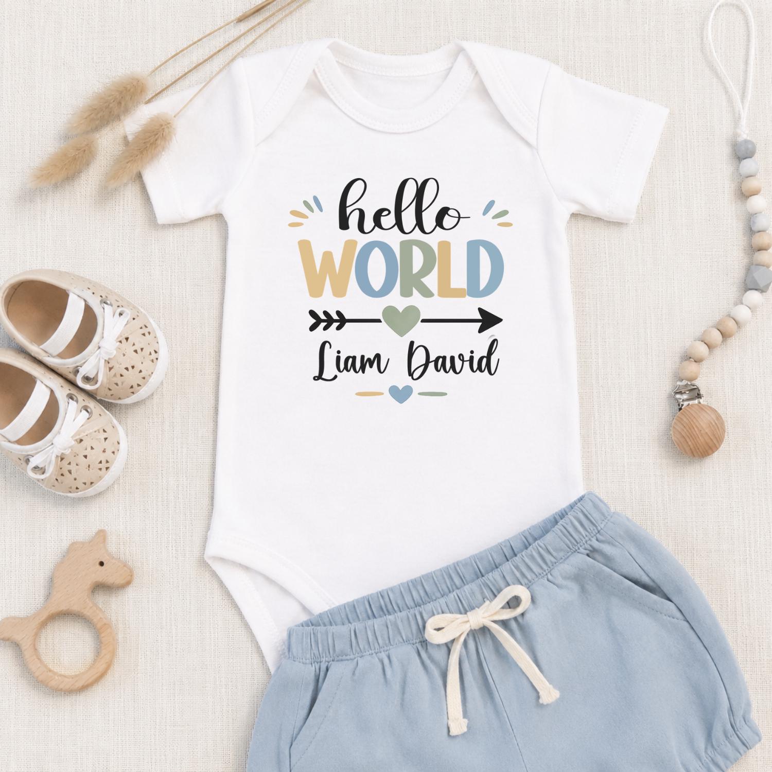 Matching Welcome Baby Shirt | Newborn Arrival Outfit | Baby Announcement Shirts for Mom Dad and Baby | Gender Reveal Gift