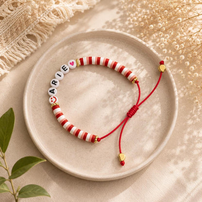 Personalized Friendship Bracelet for Girls | Custom Name Bracelet | Adjustable Kids Bracelet Anklet | Best Friend Gift for Teens & Tweens