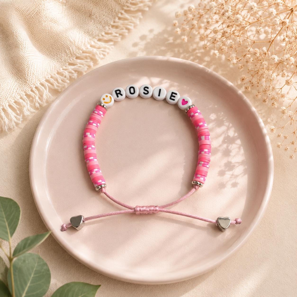 Personalized Friendship Bracelet for Girls | Custom Name Bracelet | Adjustable Kids Bracelet Anklet | Best Friend Gift for Teens & Tweens