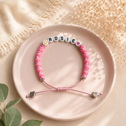 Personalized Friendship Bracelet for Girls | Custom Name Bracelet | Adjustable Kids Bracelet Anklet | Best Friend Gift for Teens & Tweens