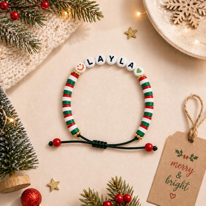 Custom Name Christmas Bracelet