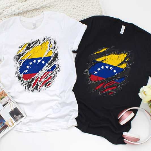 Venezuela Distressed Flag T-Shirt