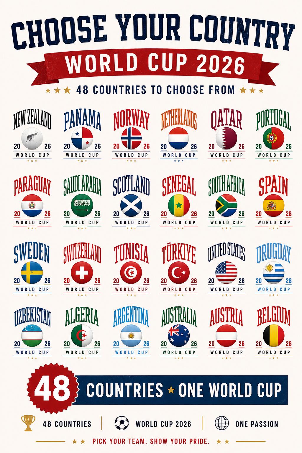 World Cup 2026 Drawstring Backpack | Choose Your Country Soccer Bag | Custom Football Fan Backpack | Sports Team Cinch Sack