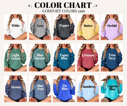 Comfort Colors® Just Breathe Sweatshirt, Mental Health Shirt, Anxiety Support T-Shirt, Inspirational Tee, Butterfly Shirt