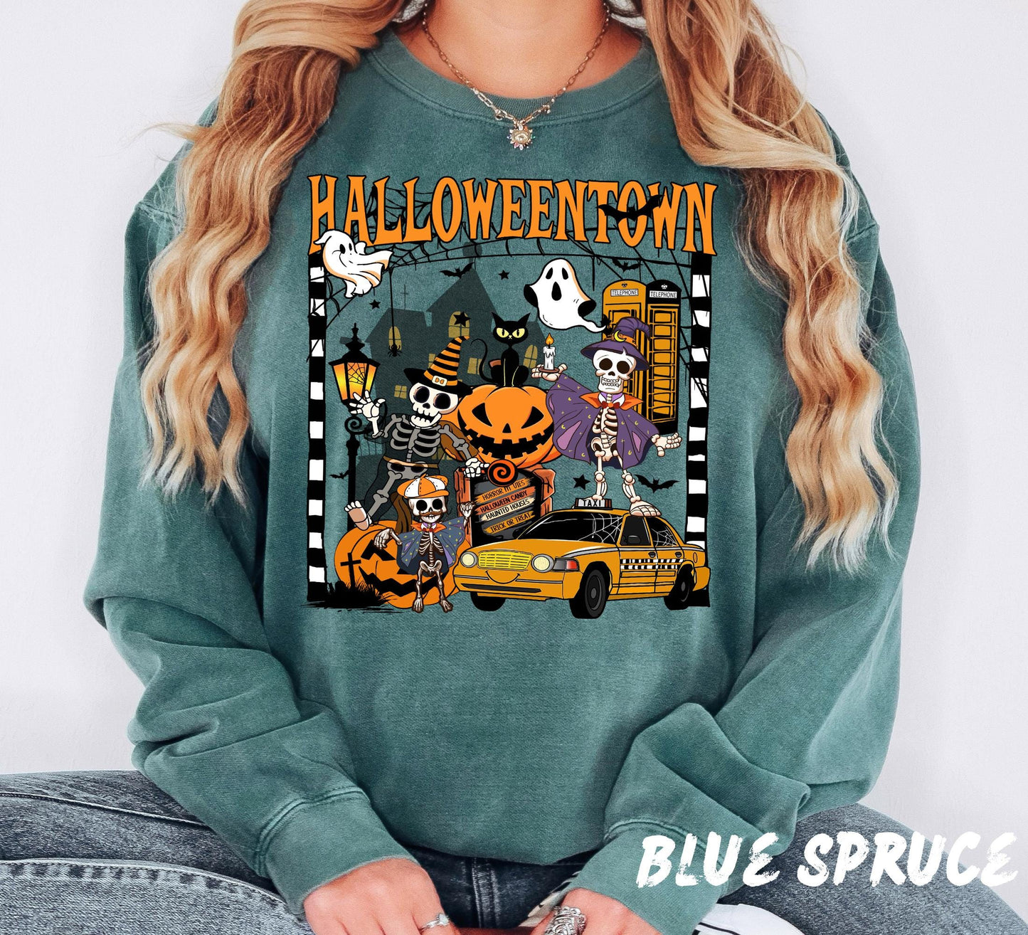 Comfort Colors® Halloweentown Sweatshirt & Shirt - Retro Fall Halloween Crewneck - Vintage Halloween Tee, Spooky Season T Shirt,