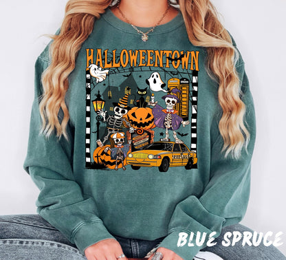Comfort Colors® Halloweentown Sweatshirt & Shirt - Retro Fall Halloween Crewneck - Vintage Halloween Tee, Spooky Season T Shirt,