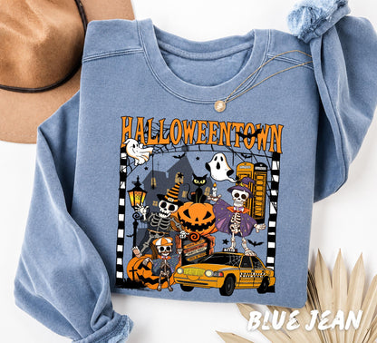 Comfort Colors® Halloweentown Sweatshirt & Shirt - Retro Fall Halloween Crewneck - Vintage Halloween Tee, Spooky Season T Shirt,