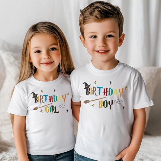 Wizard Birthday Shirts, Magic Birthday Gifts For Her, Wizard Matching Birthday Tee, Birthday Girl Shirt, Birthday Boy Shirt