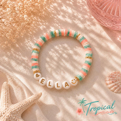Personalized Name Friendship Bracelet | Colorful Beaded Anklet for Girls