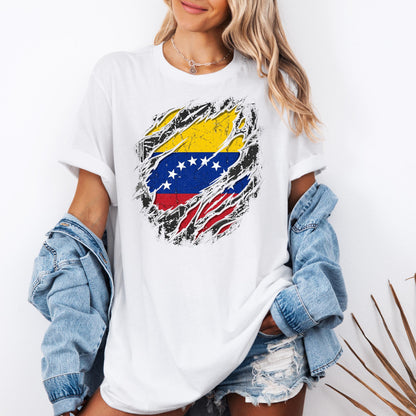 Venezuela Flag Shirt, Venezuelan Pride T-Shirt, Distressed Flag Tee, Venezuela Gift, Family Matching Shirt, Hispanic Heritage Tee