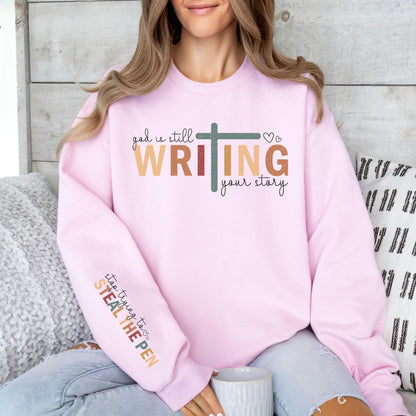 Inspirational Christian Sweatshirt, Doing My Best Trusting God With The Rest, Unisex Faith Crewneck Gift