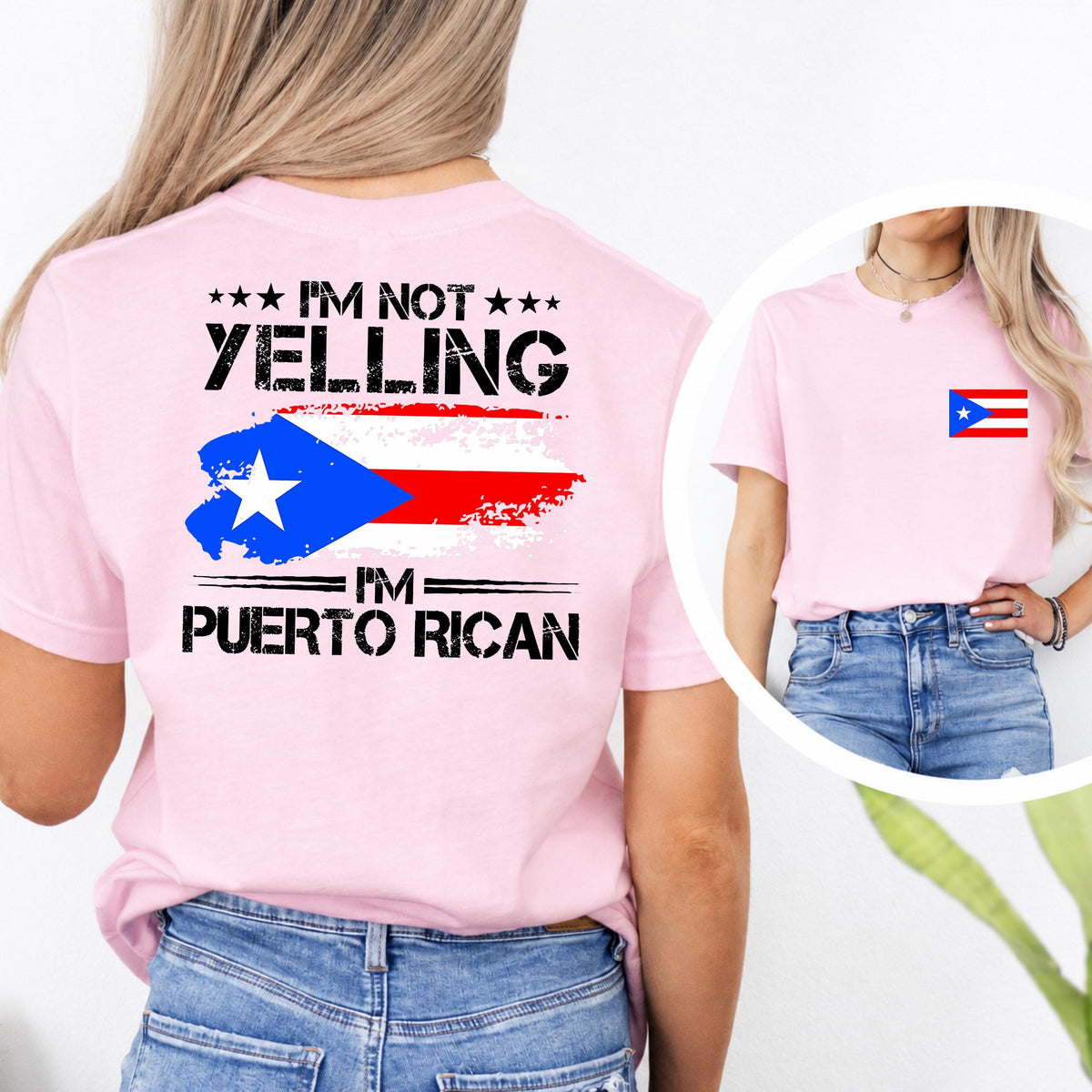 Puerto Rican Shirt - I’m Not Yelling I’m Puerto Rican T-Shirt – Unisex Puerto Rico Flag T-Shirt, Unisex Boricua Gift
