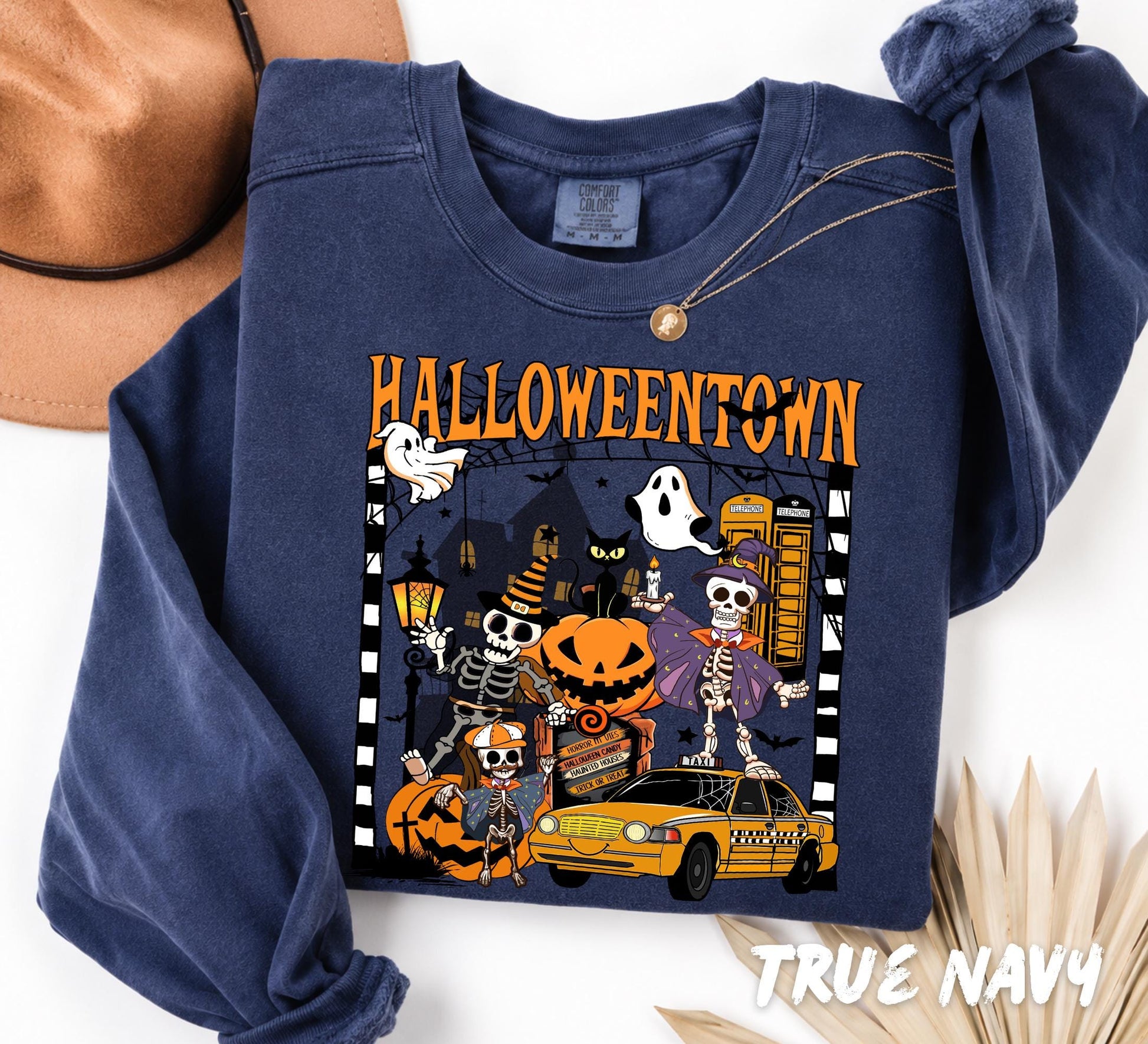 Comfort Colors® Halloweentown Sweatshirt & Shirt - Retro Fall Halloween Crewneck - Vintage Halloween Tee, Spooky Season T Shirt,