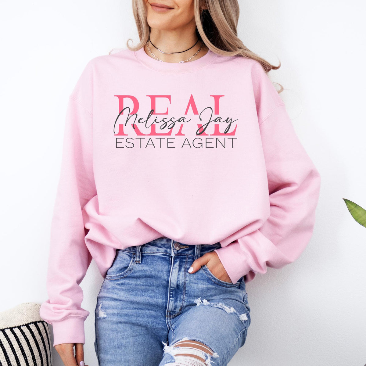 Custom Realtor Sweatshirt Personalized Real Estate Agent Crewneck - Real Estate Shirt - Gift for Realtor - Realtor Custom Gift