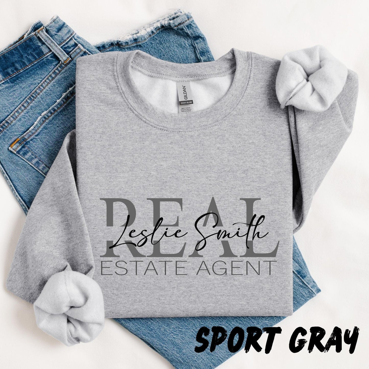 Personalized Realtor Shirt, Custom Realtor Sweatshirt, Real Estate Agent Gift, Realtor Closing Gift, Custom Name Shirt, Broker Sweatshirt