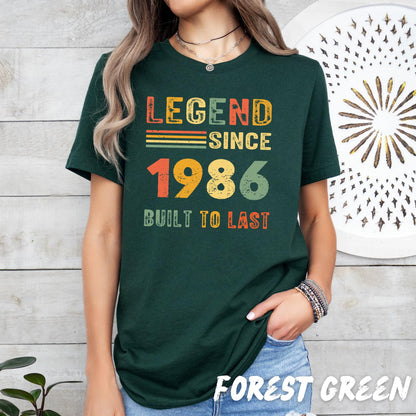 Custom Vintage Birthday Shirt, Legend Since Custom Year Tee, Personalized Birth Year Shirt, Retro 70s 80s 90s Gift, Unisex Softstyle T-Shirt