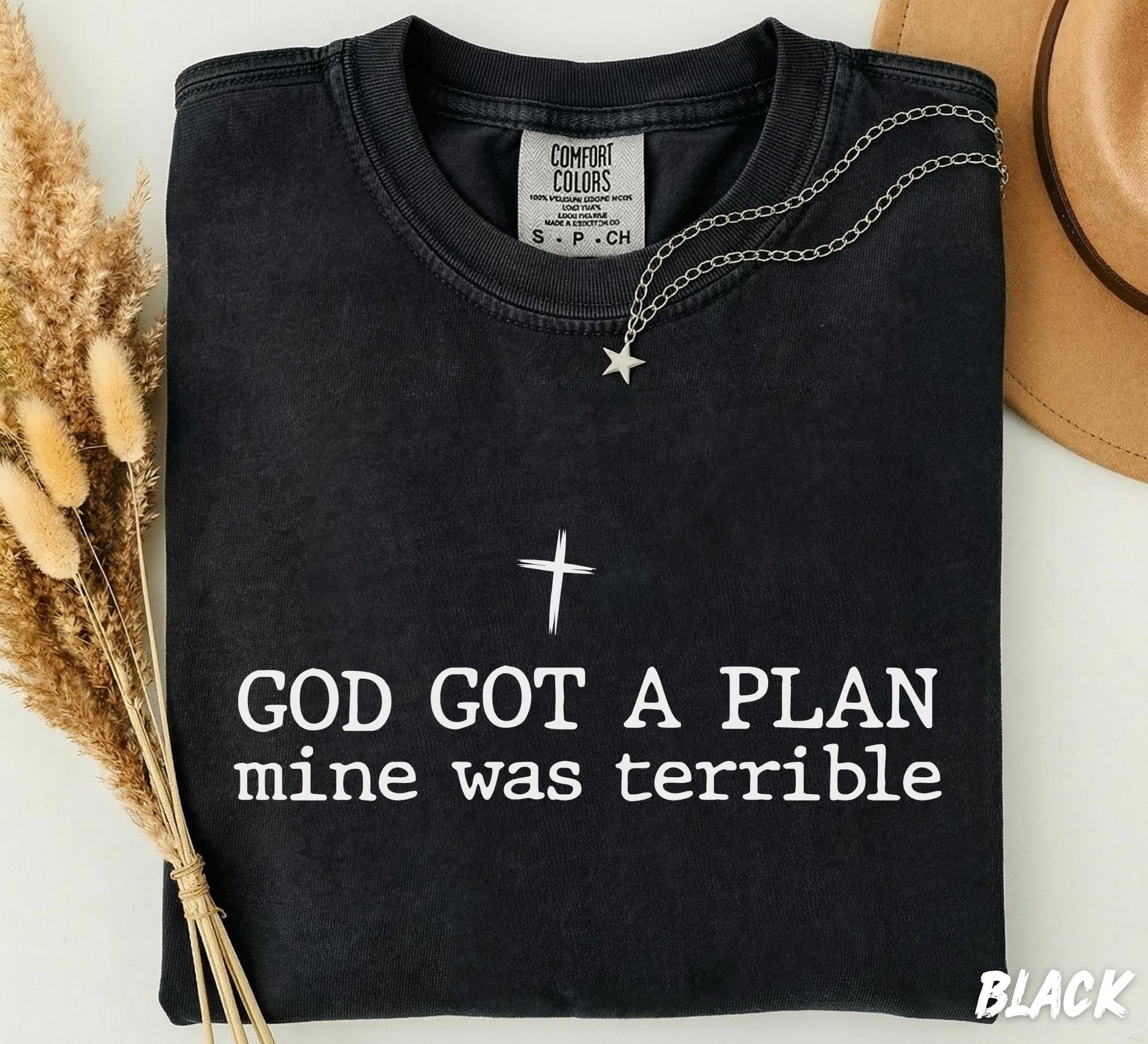 Comfort Colors® God Got A Plan Swetshirt, Christian Comfort Colors T-Shirt, Faith Graphic Tee, Christian Quote Crewneck, Religious Gift