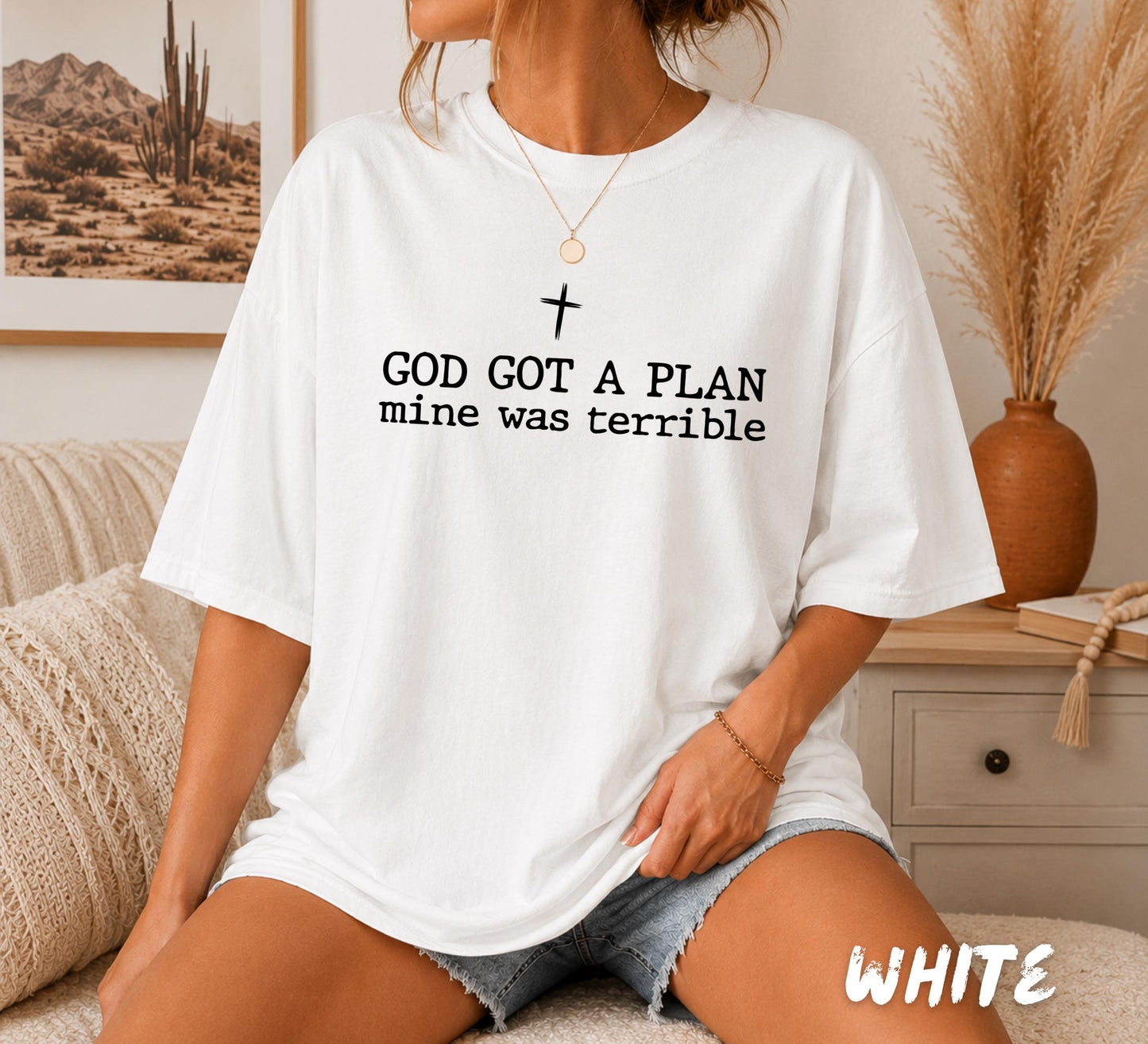 Comfort Colors® God Got A Plan Swetshirt, Christian Comfort Colors T-Shirt, Faith Graphic Tee, Christian Quote Crewneck, Religious Gift