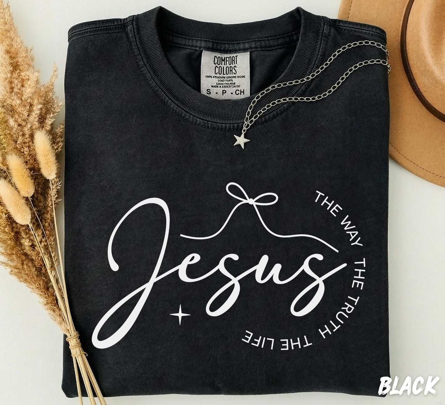 Comfort Colors® Jesus The Way The Truth The Life Swetshirt, Christian Shirt, Comfort Colors Tee, Christian Sweatshirt, Faith Crewneck