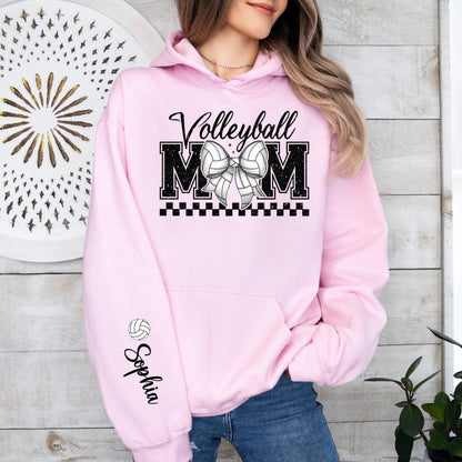 Personalized Volleyball Mom Sweatshirt, Custom Volleyball Mom Shirt, Volleyball Mama Crewneck, Team Mom Gift, Sports Mom Sweatshirt