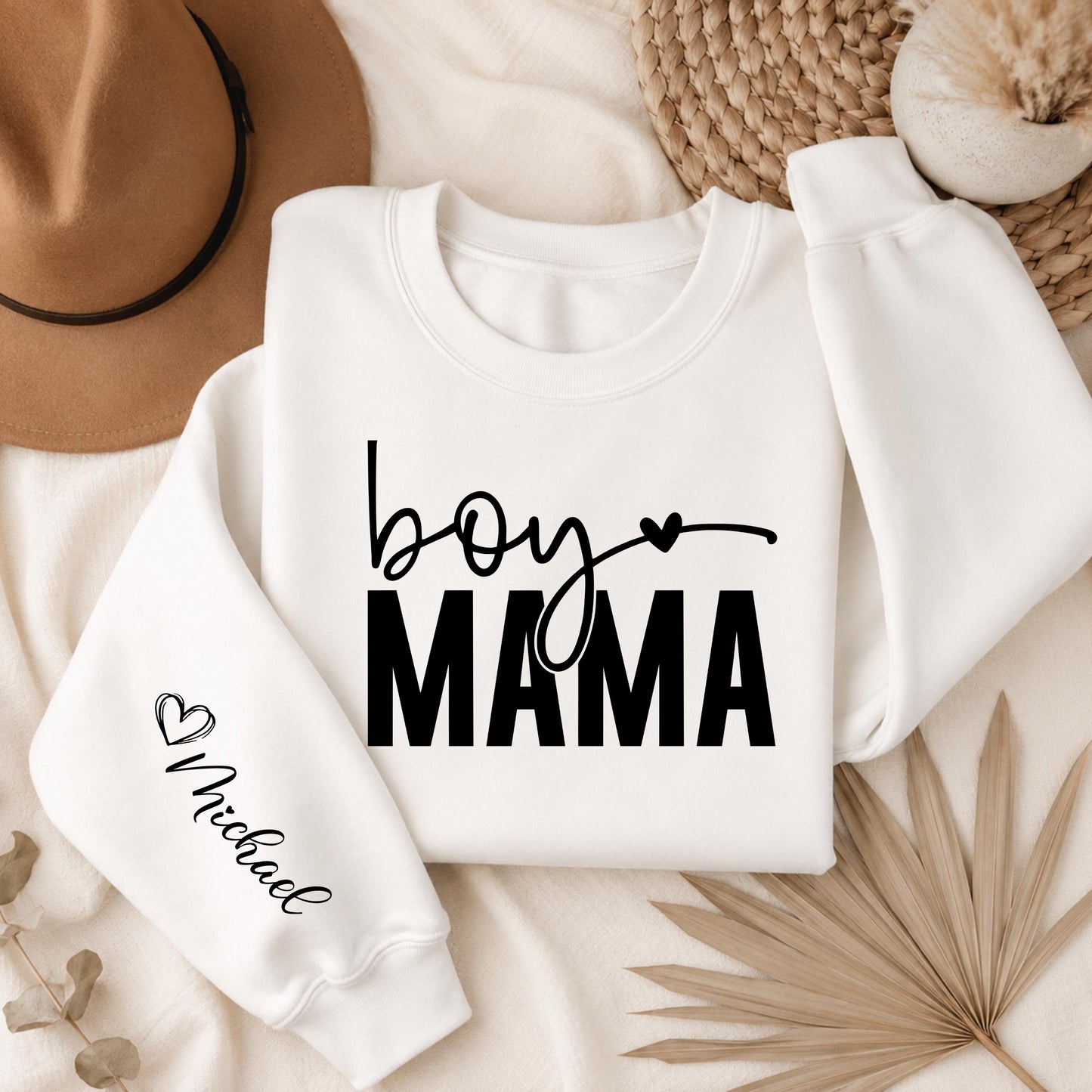 Custom Boy Mama Sweatshirt - Mama Boy Sweatshirt - Mom Life Sweater - Cute Mama Shirt - Mothers Day Gift - Mom Sweatshirt - Gift for Mom