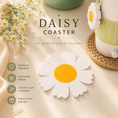Daisy Can Cooler with Straw Topper and Can Opener | 12 oz Skinny, 12 oz Regular & 16 oz | Cute Gift | Drink Holder | Flowers Lover Gift