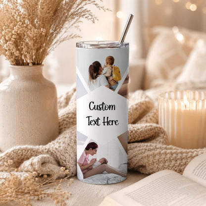 Mother’s Day Tumbler 20oz, Gift for Mom, Personalized Mom Cup, New Mom Gift, Cute Coffee Tumbler for Mama, Mom Birthday Gift
