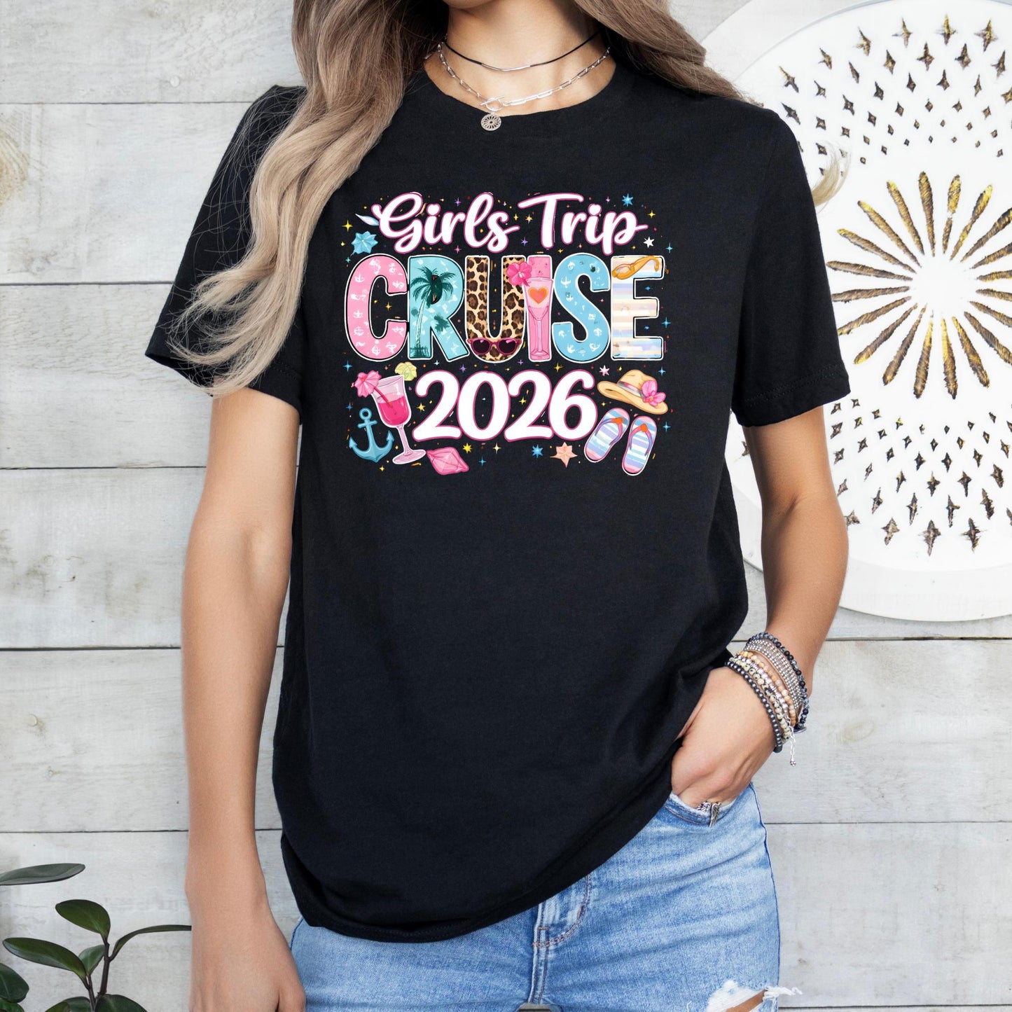Girls Trip Cruise 2026 Shirt, Cruise Vacation Shirt, Girls Cruise Tee, Matching Cruise Shirts, Friends Trip Shirt, Girls Trip Outfit