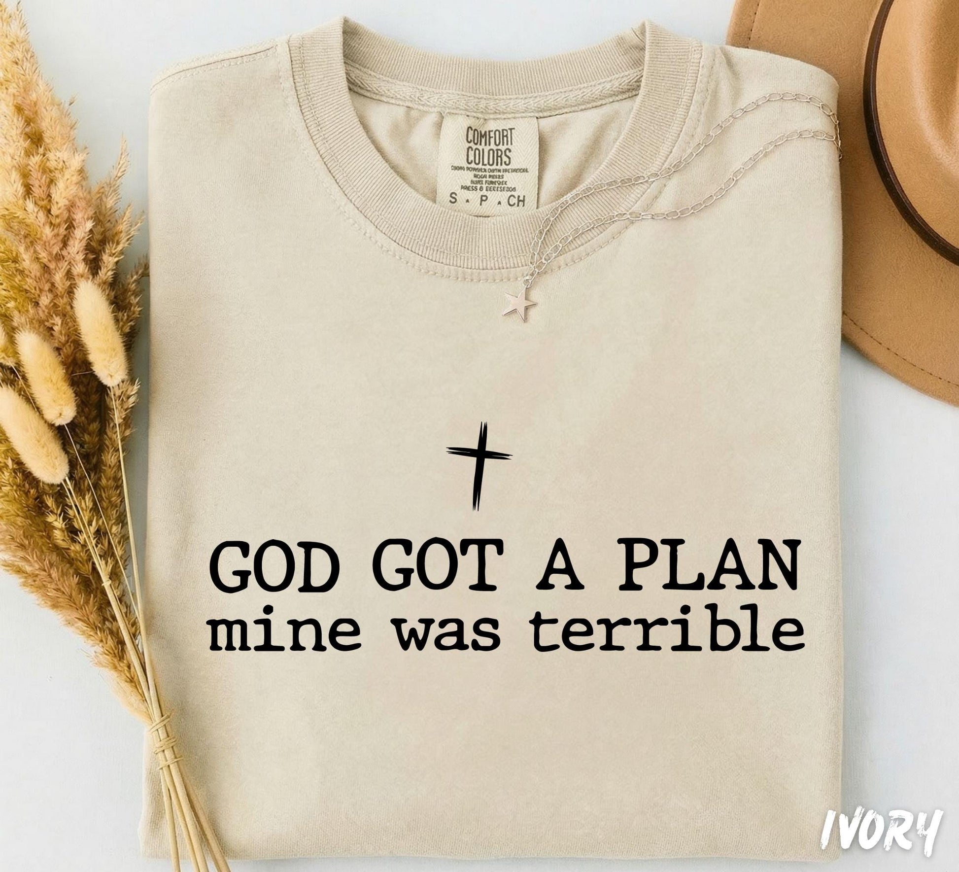 Comfort Colors® God Got A Plan Swetshirt, Christian Comfort Colors T-Shirt, Faith Graphic Tee, Christian Quote Crewneck, Religious Gift