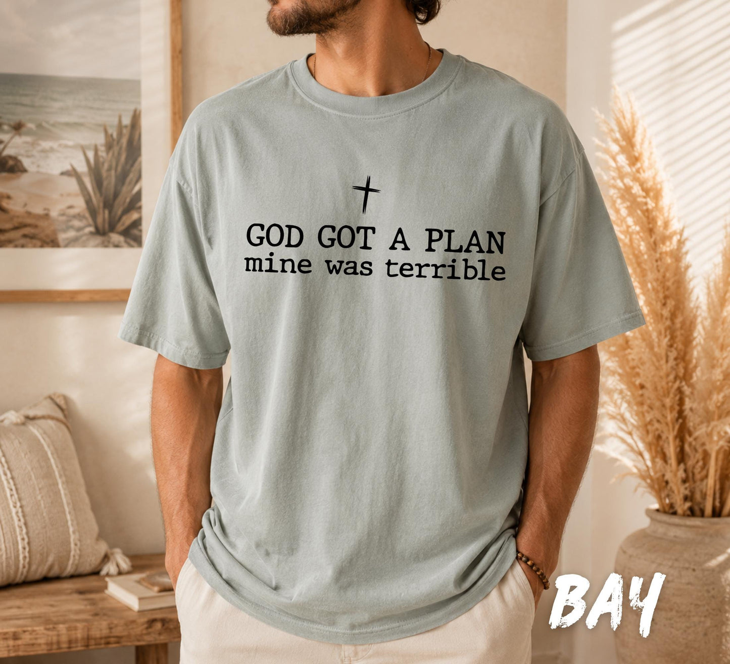 Comfort Colors® God Got A Plan Swetshirt, Christian Comfort Colors T-Shirt, Faith Graphic Tee, Christian Quote Crewneck, Religious Gift