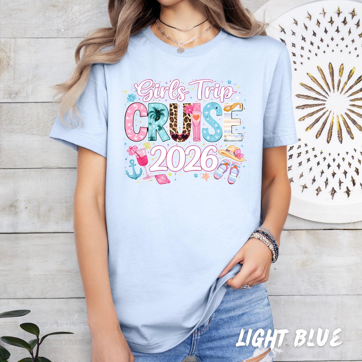 Girls Trip Cruise 2026 Shirt, Cruise Vacation Shirt, Girls Cruise Tee, Matching Cruise Shirts, Friends Trip Shirt, Girls Trip Outfit