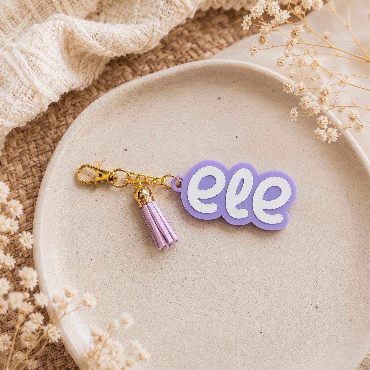 Personalized Name Keychain, Custom 3D Name Keychain, Backpack Charm, Custom Bag Tag, Personalized Gift for Kids, Girls & Teens