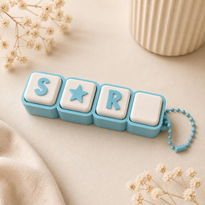 Custom Letter Keychain | Personalized Nickname Bag Charm | Clicker Keychain | Custom Gamer Tag | Aesthetic Initial Backpack Charm