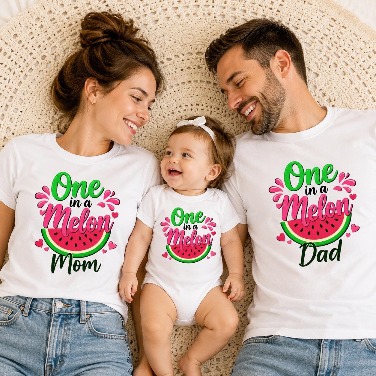 One in a Melon Matching Shirts, Mom and Me Watermelon Shirt, Mommy and Son Matching Outfit, Watermelon Birthday Shirt, Family Shirts
