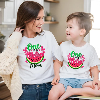 One in a Melon Matching Shirts, Mom and Me Watermelon Shirt, Mommy and Son Matching Outfit, Watermelon Birthday Shirt, Family Shirts