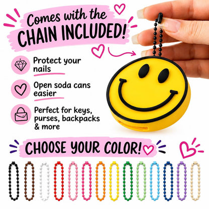 Cute Soda Can Opener Keychain, Nail Saver Can Tab Opener, Pop Top Opener Tool, Reusable Can Opening Helper, Cute Keychain Gift