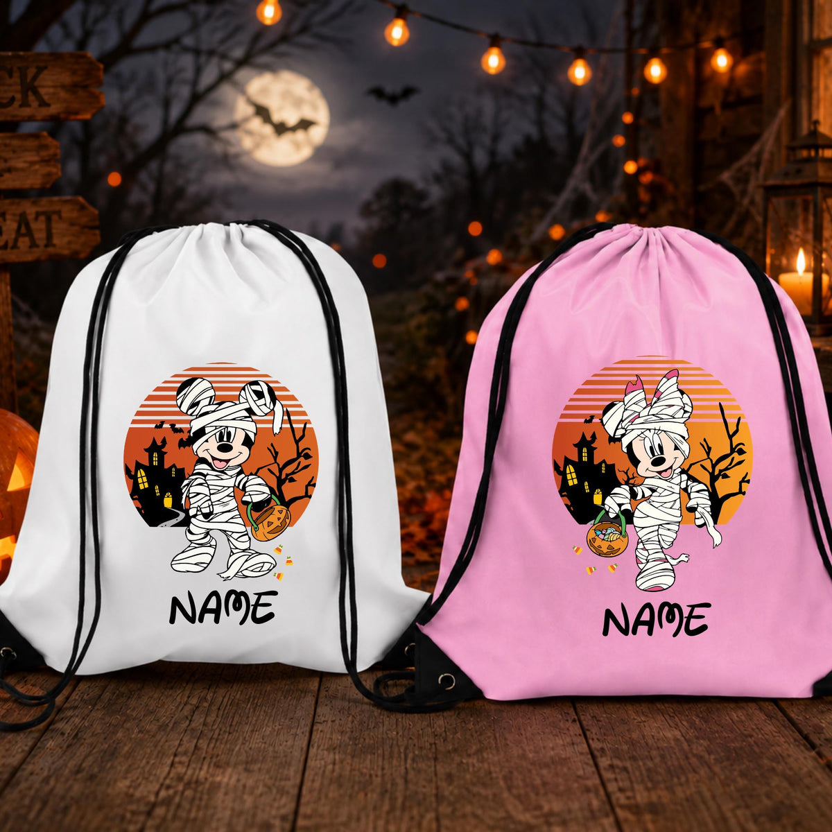 Personalized Magic Not So Scary Halloween Party Backpack | Trick or Treat Bag | Family Vacation Trip Bag | Halloween Party Bag