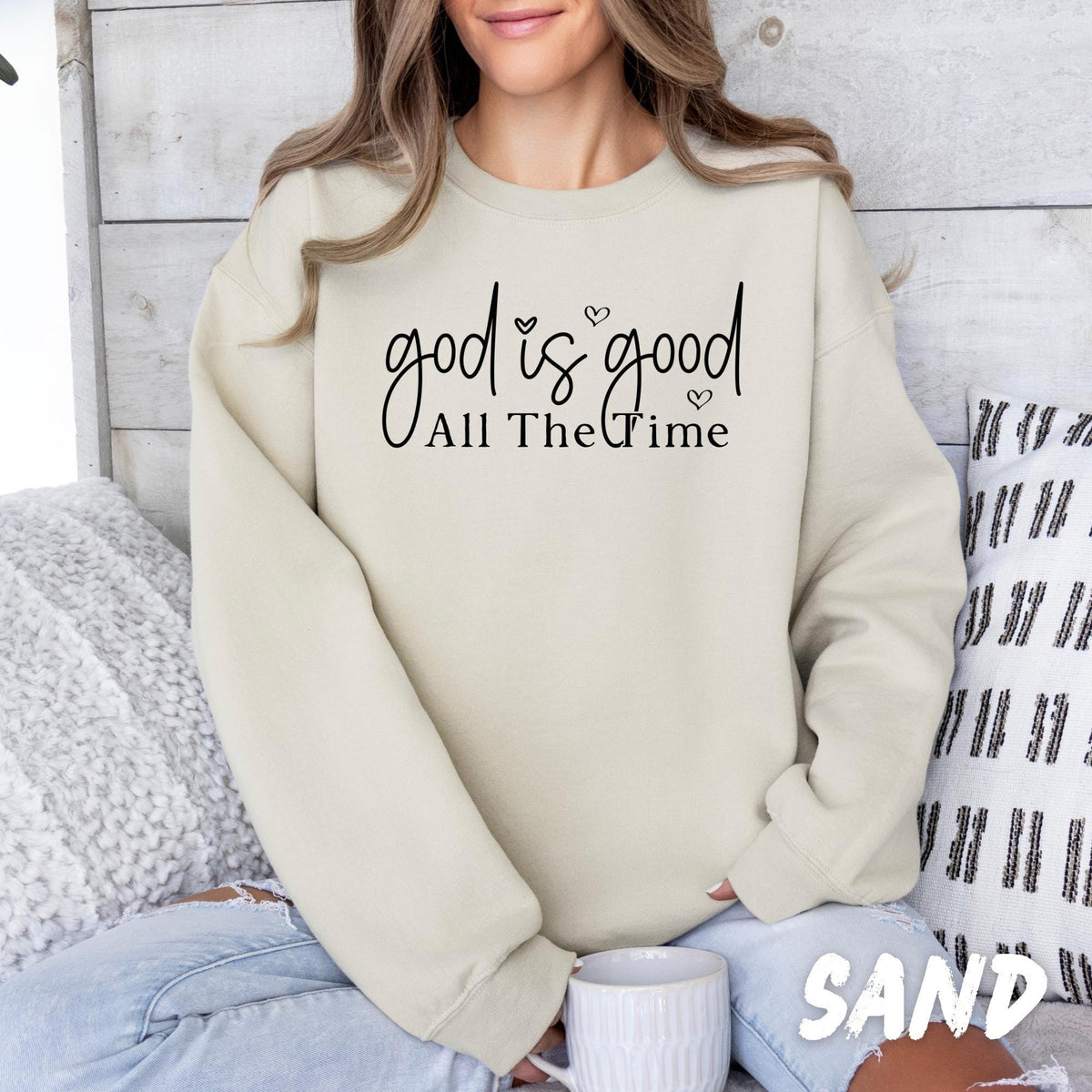 No Worries God Got Me Sweatshirt, Christian Sweatshirt, Faith Based Crewneck, Religious Gift for Women, Bible Inspired Sweatshirt