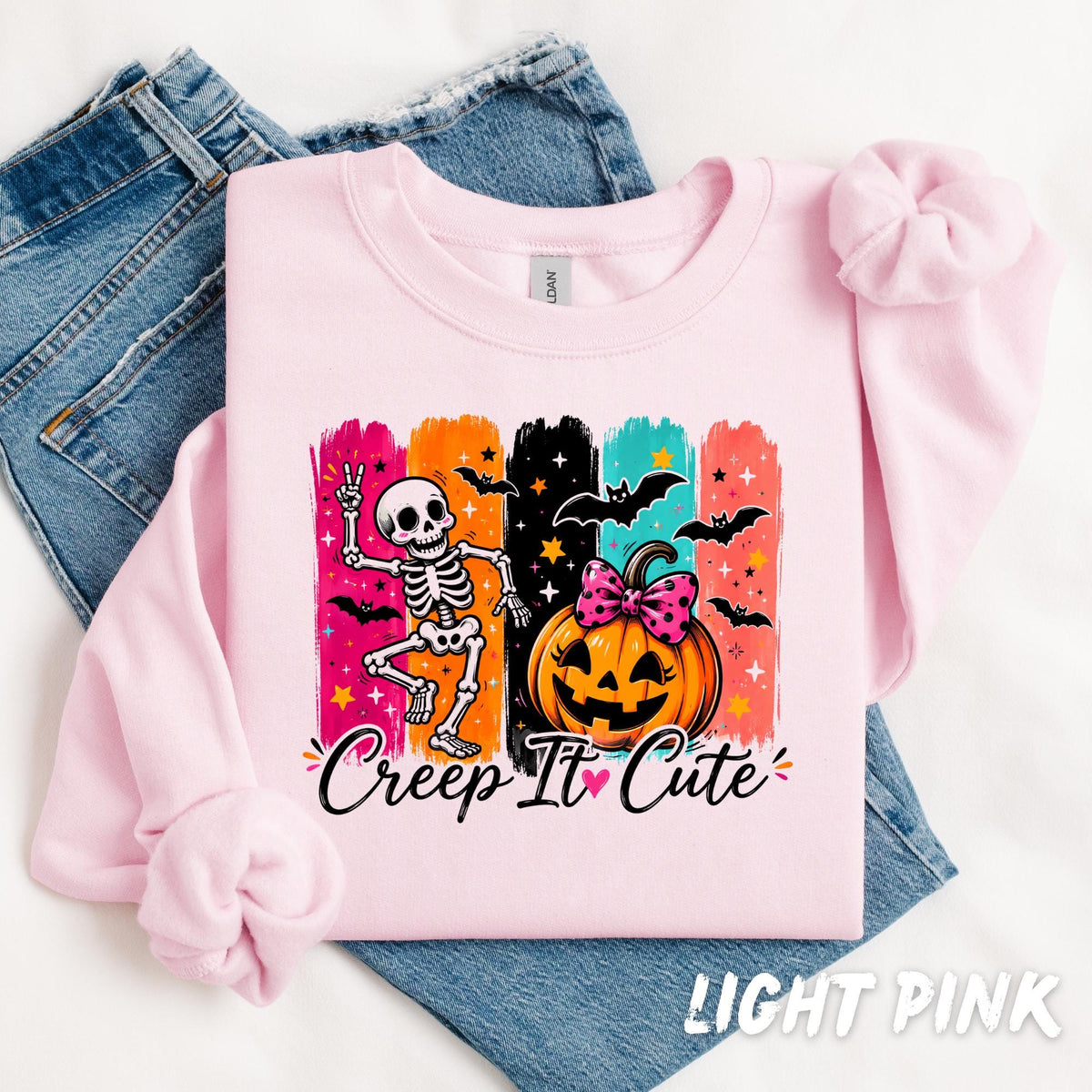Halloween Sweatshirt for Women, Cute Skeleton Crewneck, Retro Halloween Shirt, Spooky Season Sweatshirt, Choose Your Design, Fall Shirt