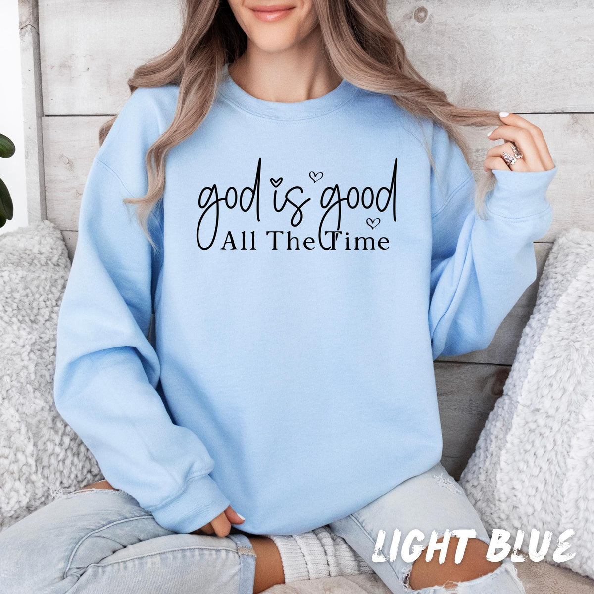 No Worries God Got Me Sweatshirt, Christian Sweatshirt, Faith Based Crewneck, Religious Gift for Women, Bible Inspired Sweatshirt