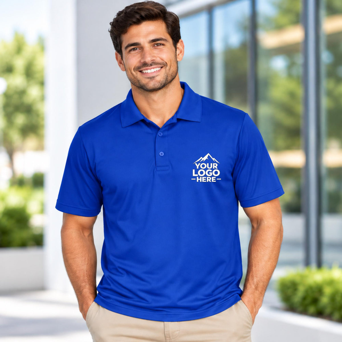 Custom Logo Polo Shirt | Personalized Work Uniform Shirt | Custom Logo Company Shirt | Unisex Business Polo | Custom Staff Shirt