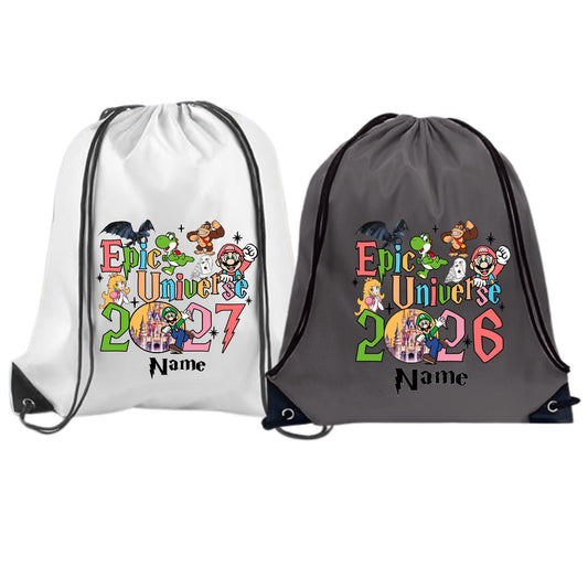 Personalized Epic Universe Drawstring Backpack – Magic Studios Souvenir