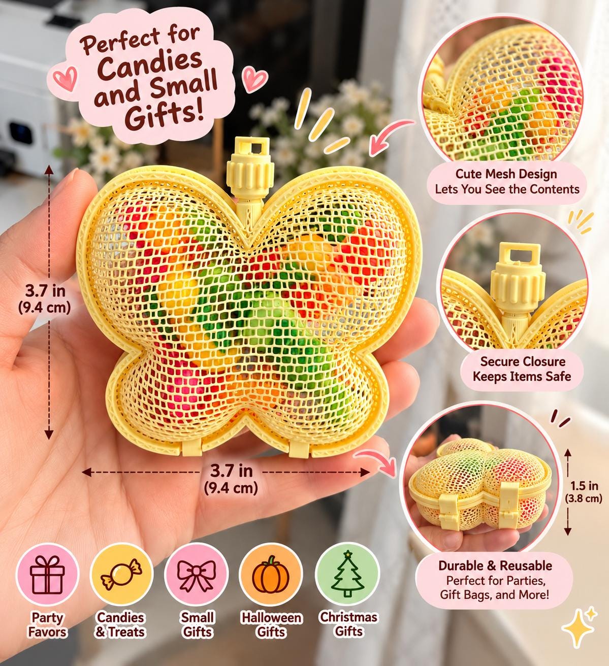 Butterfly Party Favor Box, Candy Holder, Small Gift Container