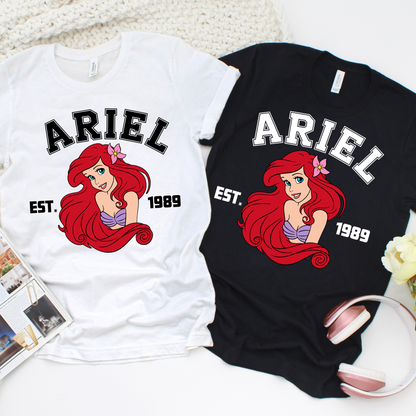 Mermaid EST 1989 Valentines Day Unisex T-Shirt for Adults and Kids