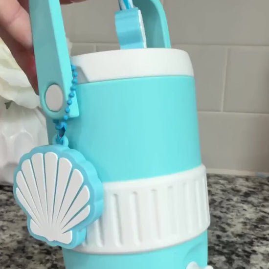Coastal Can Cooler, 12oz Can Holder, Beach Drink Cooler, Seashell Can Cozy, 12oz Skinny Can Holder, 16oz Can Cooler, Coastal Lover Gift