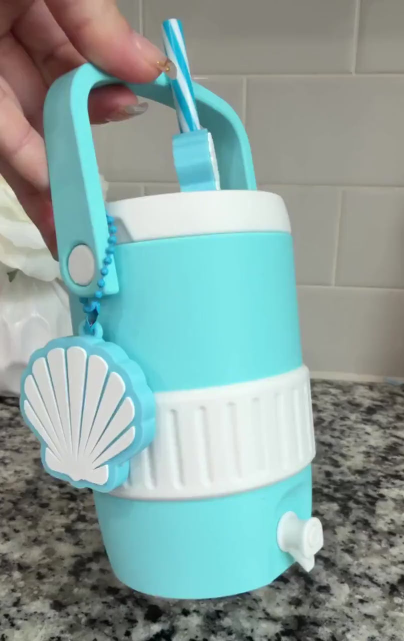 Coastal Can Cooler, 12oz Can Holder, Beach Drink Cooler, Seashell Can Cozy, 12oz Skinny Can Holder, 16oz Can Cooler, Coastal Lover Gift